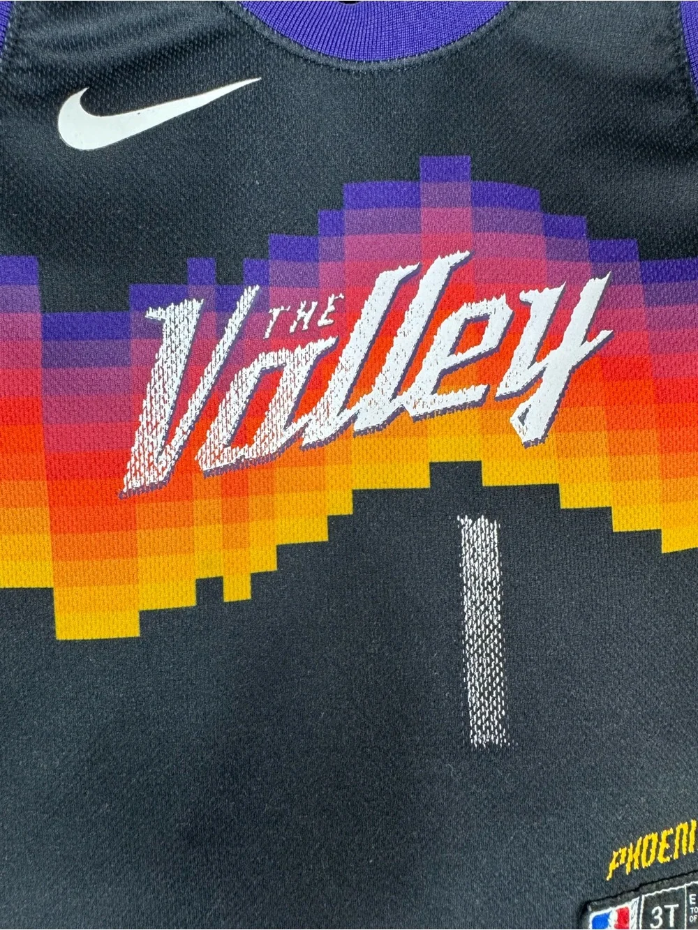 Nike Devin Booker Phoenix Suns The Valley Youth Swingman Jersey size 3T F
